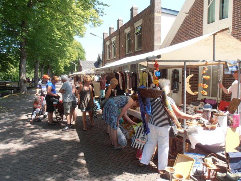 Kramen op de jaarmarkt